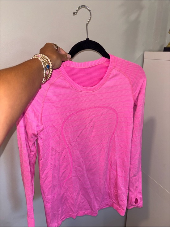 lululemon athletica Tops - lululemon athletica hot pink swiftly tech long sleeve size 6